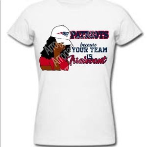 Custom Football Spirit Tee (Patriots)